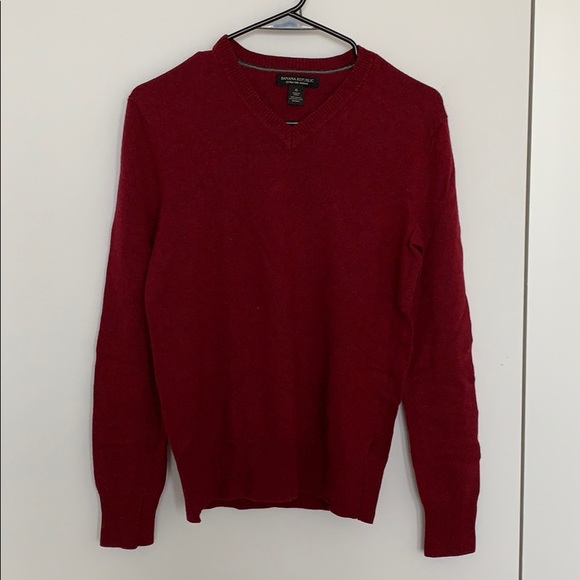 Banana Republic Merino Red Sweater - Picture 2 of 5